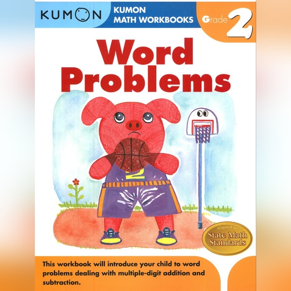Kumon Word Problems Workbook Grade 2